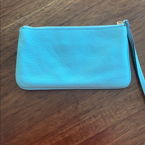 Turquoise Kate Spade wristlet wallet - Picture 3 of 8